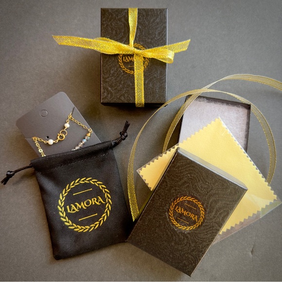 Real Sapphire Dainty Gemstone Bar Bracelet in 14K Gold Filled. - Picture 5 of 5